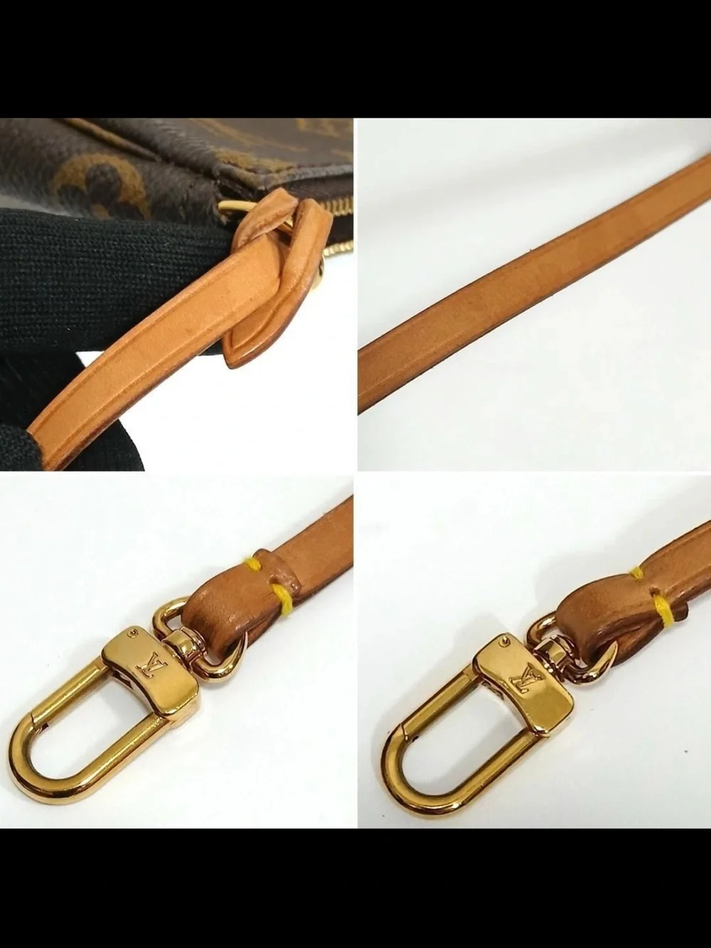 Louis Vuitton Monogram Canvas Mini Wristlet in Brown